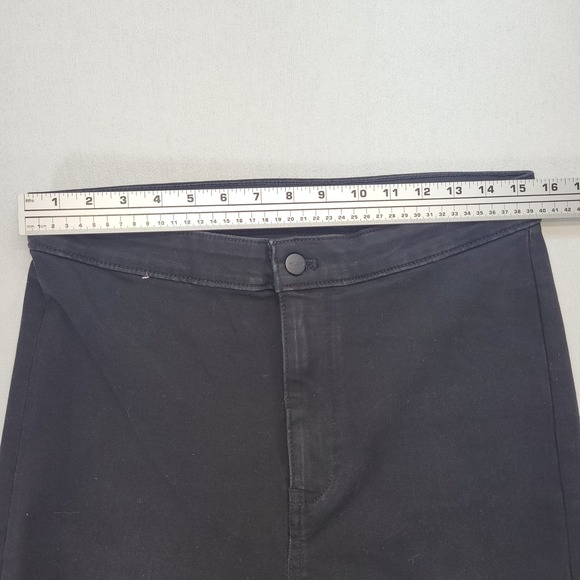 Pilcro Flare Jeans Womens 31 Black High Rise Dark Wash Denim - Picture 8 of 11